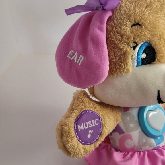 Fisher Price Laugh & Learn Smart Stages Sis Puppy Dog Toddler Baby Plush Toy - Picture 4 of 10